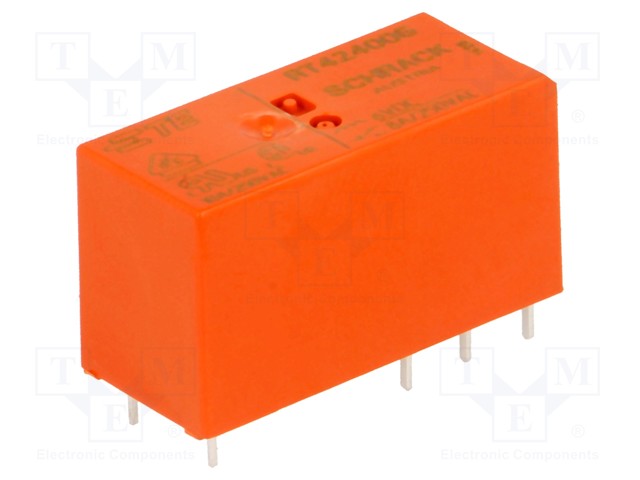 Relay: electromagnetic; DPDT; Ucoil: 6VDC; 8A/250VAC; 8A/30VDC; 8A