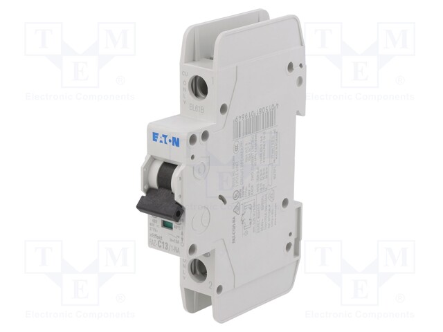 Circuit breaker; 230/400VAC; Inom: 13A; Poles: 1+N; DIN; Charact: C