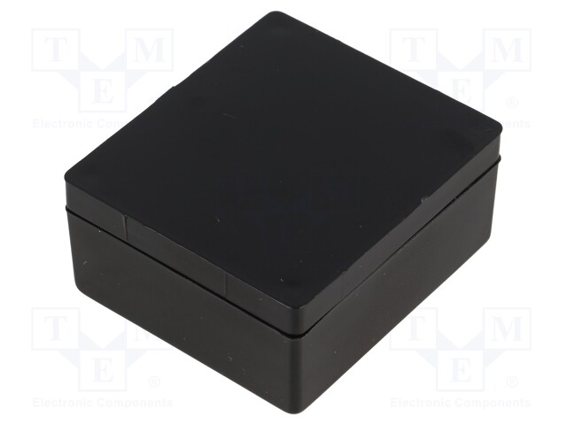 Enclosure: multipurpose; X: 42mm; Y: 48mm; Z: 22mm; ABS; black