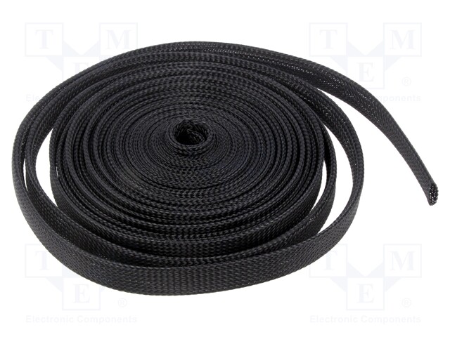 Polyester braid; ØBraid : 15÷27mm; polyester; black; L: 10m; reel