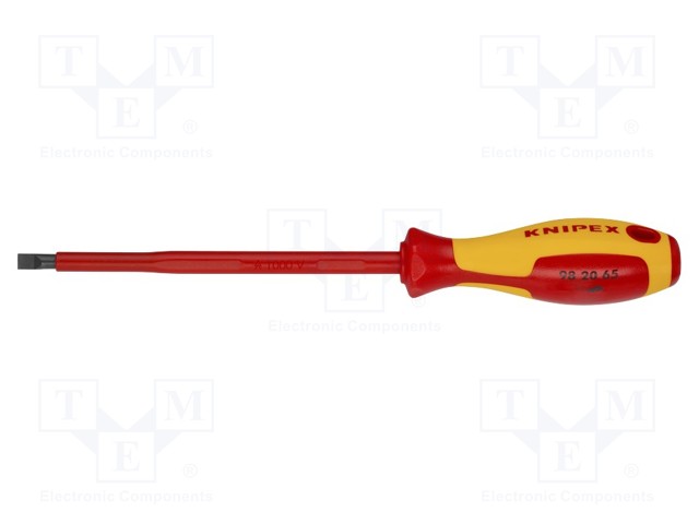 Screwdriver; insulated; slot; 6,5x1,2mm; Blade length: 150mm