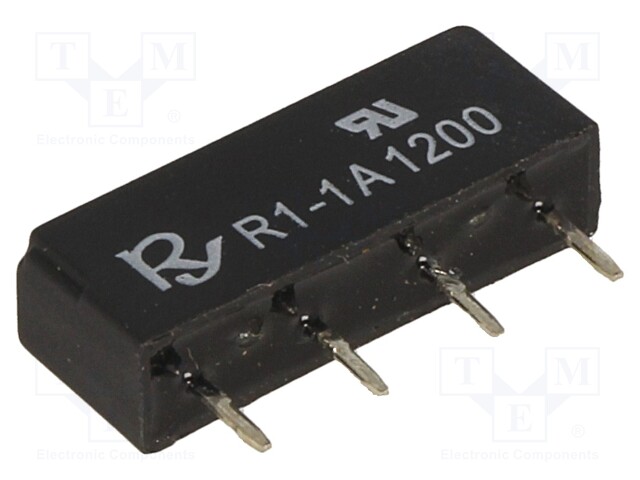 Relay: reed; SPST-NO; Ucoil: 12VDC; 1A; max.250VDC; 10VA; Rcoil: 1kΩ