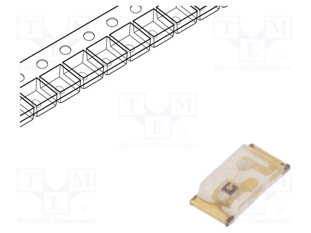 LED; SMD; 0603; green; 20÷50mcd; 1.6x0.8x0.25mm; 120°; 2.1÷2.6V