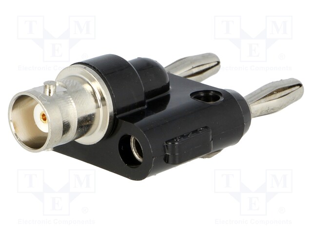 Adapter; 500V; BNC socket,banana 4mm plug x2