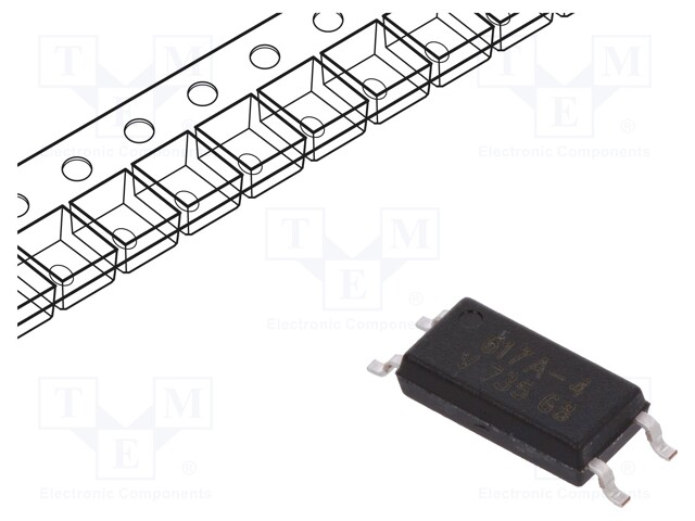 Optocoupler; SMD; Channels: 1; Out: transistor; Uinsul: 5kV; Uce: 80V