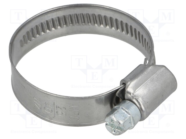 Worm gear clamp; W: 12mm; Clamping: 25÷40mm; Man.series: DD; W2