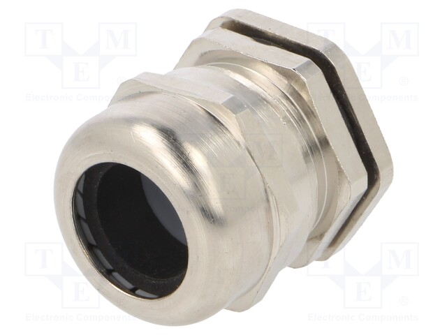 Cable gland; IP68; Mat: brass; Body plating: nickel