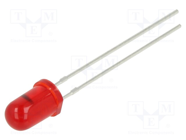 LED; 5mm; red; 400÷800mcd; 60°; 3.5÷14V; 22mA; Variant: blinking