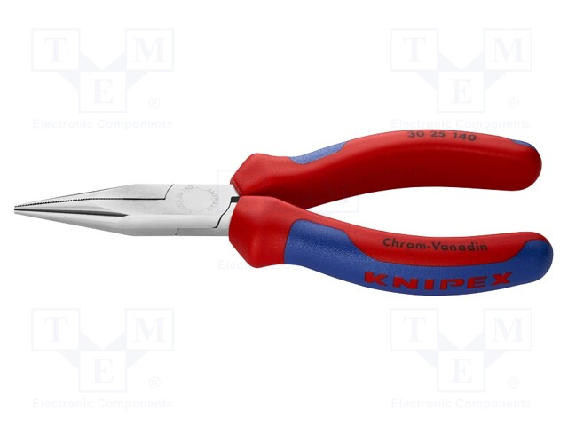 Pliers; flat,elongated; 140mm