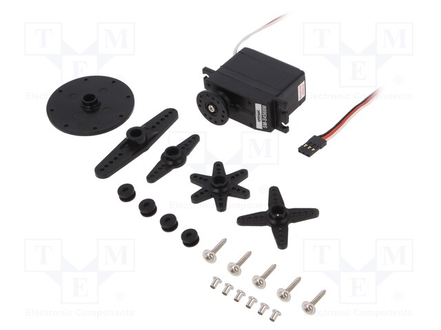 Motor: servo; 4.8÷6VDC; standard; analogue; 71.7g; 40.3x20.2x36mm