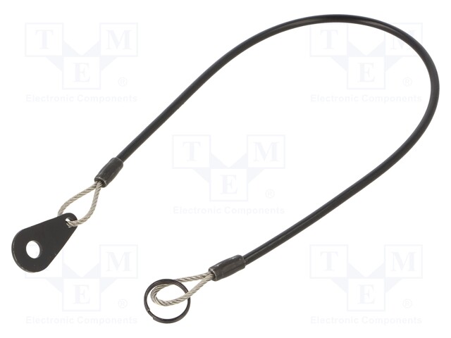 Retaining cable; Plating: PVC; Mat: stainless steel; 500mm