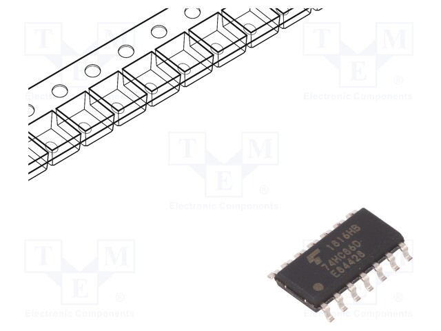 IC: digital; XOR; Channels: 4; IN: 2; C²MOS; SMD; SO14; Series: HC; 10ns