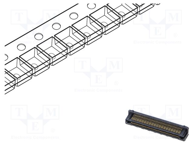 Connector: PCB to PCB; hermaphrodite; PIN: 80; 0.5mm; LSHM; SMT