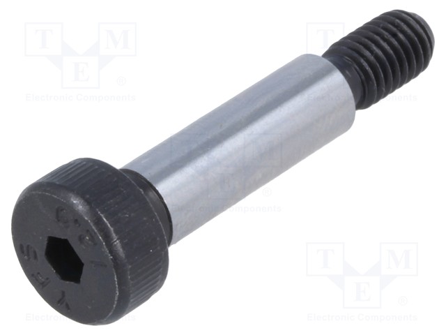 Shoulder screw; Mat: steel; Thread len: 9.5mm; Thread: M5; ISO: 7379