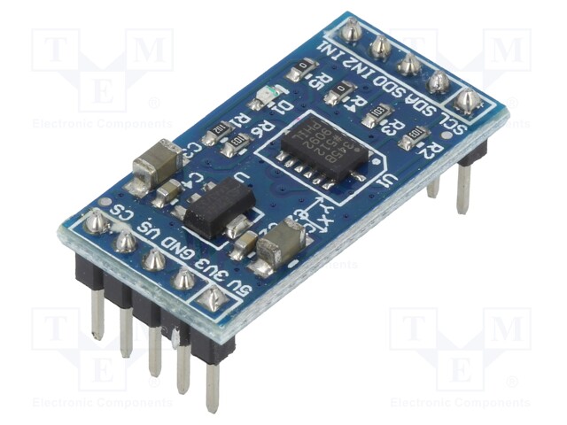 Sensor: position; accelerometer; 3.3÷5VDC; I2C,SPI; ADXL345