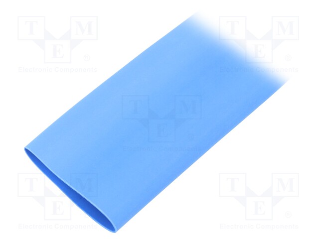 Heat shrink sleeve; thin walled,flexible; 2: 1; 19mm; blue