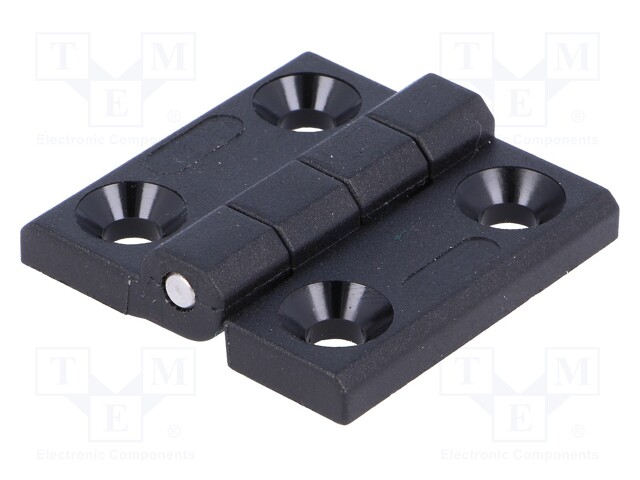 Hinge; Width: 40mm; technopolymer (PA); black; H: 40mm