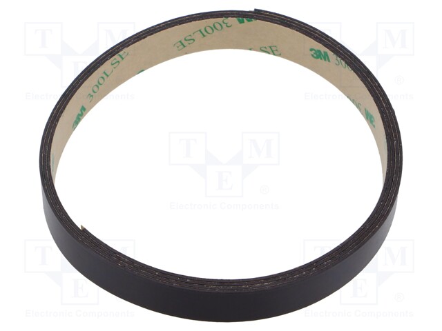 Tape: magnetic; W: 12mm; L: 1m; Thk: 0.84mm; acrylic; brown; -40÷71°C