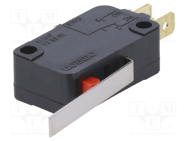 Microswitch SNAP ACTION; with lever; SPDT; 0.1A/125VAC; ON-(ON)