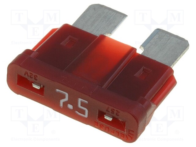 Fuse: fuse; 7.5A; 32V; automotive; 19mm; ATO