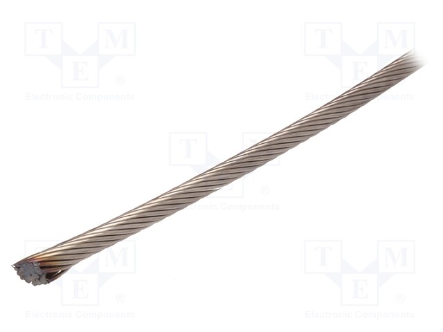 Rope; acid resistant steel A4; Ørope: 5mm; L: 10m; 629kg