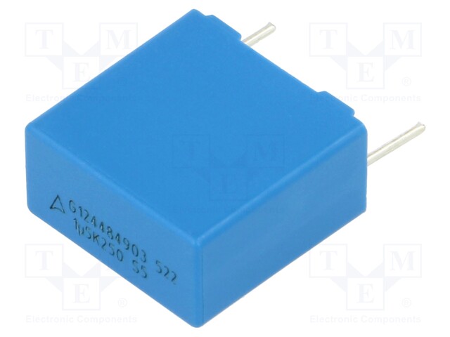 Capacitor: polyester; 1.5uF; 160VAC; 250VDC; Pitch: 15mm; ±10%