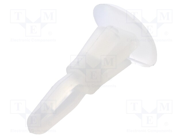 Assembly stud; polyamide; L: 6.4mm; latch/latch; Ø2: 4.75mm