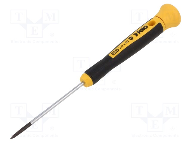 Screwdriver; precision; slot; 2,0x0,4mm; 60mm