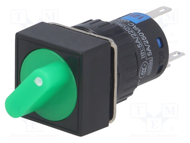 Switch: rotary; Pos: 2; SPDT; 3A/220VAC; 2A/24VDC; -20÷55°C; 50mΩ