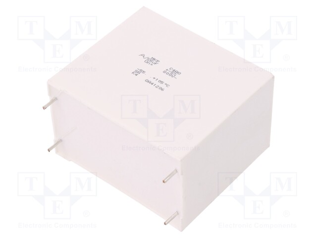 Capacitor: polypropylene; DC-Link; 55uF; ESR: 3.6mΩ; C4AQ; THT; ±5%