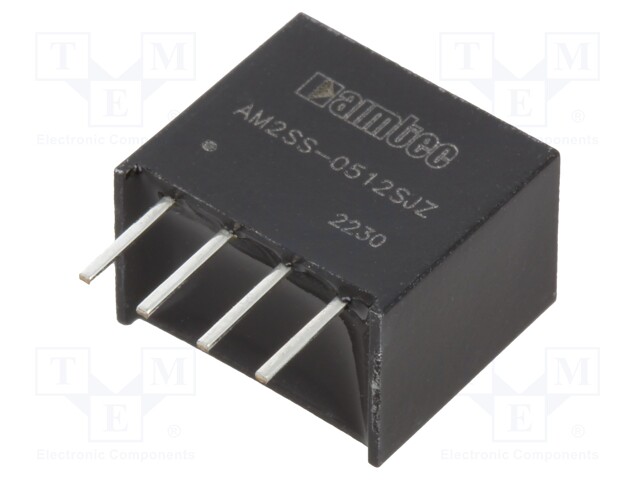 Converter: DC/DC; 2W; Uin: 4.5÷5.5V; Uout: 12VDC; Iout: 167mA; SIP4