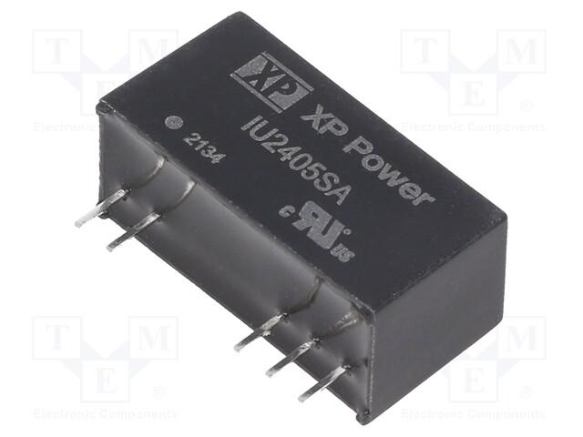 Isolated Board Mount DC/DC Converter, Regulated, ITE, 1 Output, 2 W, 5 V, 400 mA