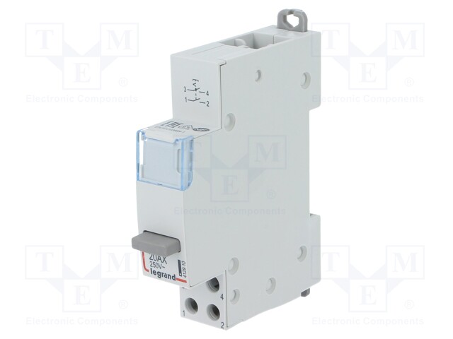 Module: pushbutton switch; 20A; Mounting: DIN; 250VAC; bistable