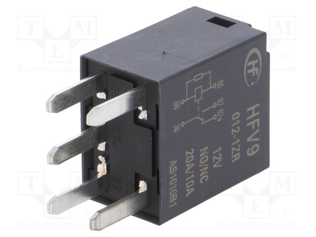 Relay: electromagnetic; SPDT; Ucoil: 12VDC; 30A; automotive; 109Ω