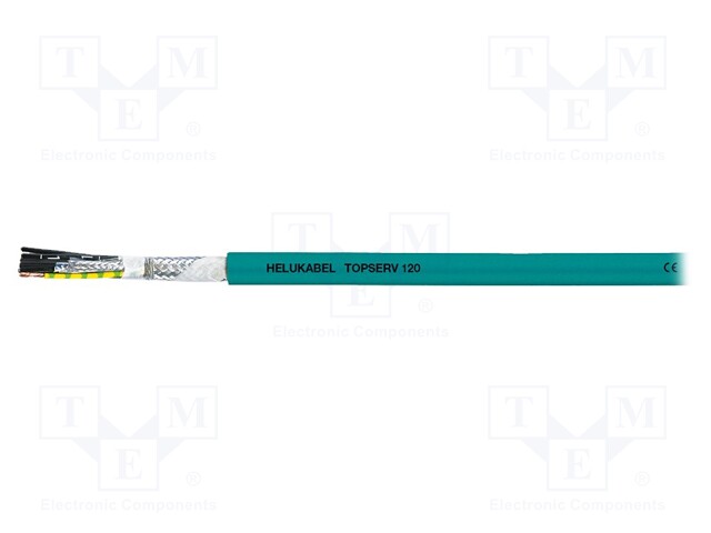 Wire: servo drive; TOPSERV®120; 4x10mm2 + 2x(2G1,0)mm2; PUR; Cu