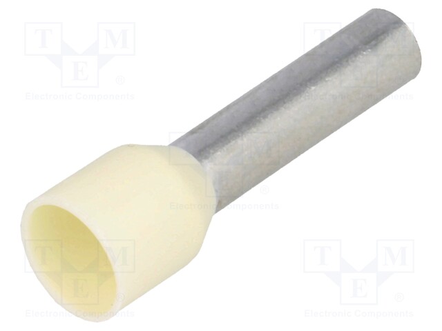 Bootlace ferrule; insulated; copper; Insulation: polypropylene