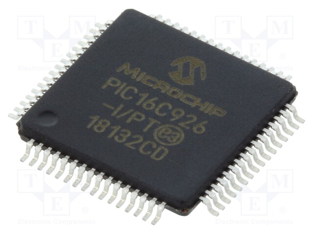 PIC microcontroller; Memory: 14kB; SRAM: 336B; Interface: I2C,SSP