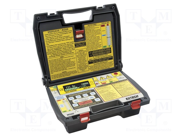 Meter: insulation resistance; OLED; 500V÷10kV; 800k÷500GΩ