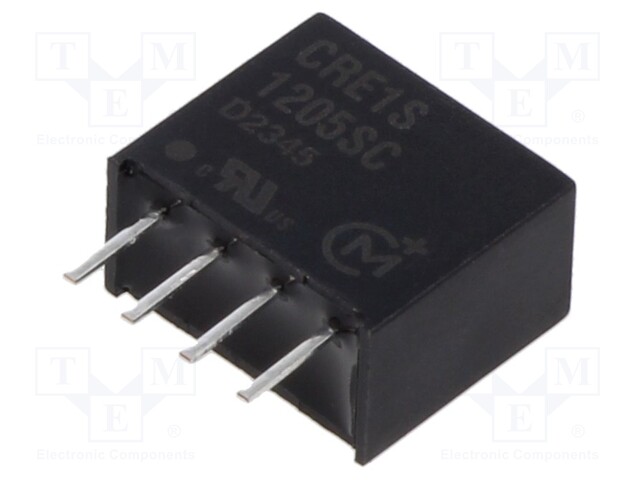 Isolated Board Mount DC/DC Converter, ITE, 1 Output, 1 W, 5 V, 200 mA