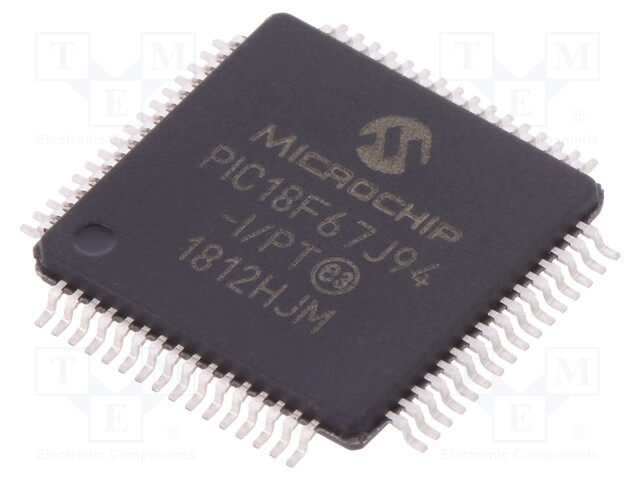 PIC microcontroller; Memory: 128kB; SRAM: 4096B; 2÷3.6VDC; SMD