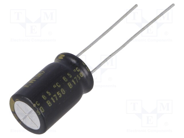 Capacitor: electrolytic; THT; 1000uF; 16VDC; Ø10x16mm; Pitch: 5mm