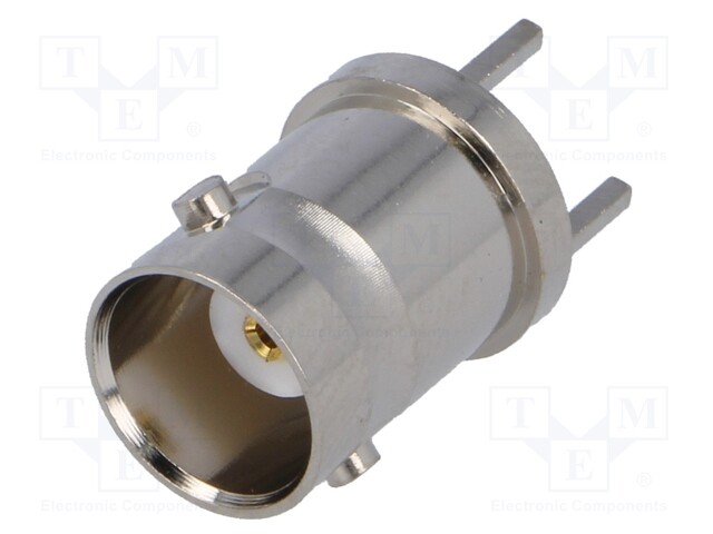 Socket; BNC; female; straight; THT,soldering; teflon