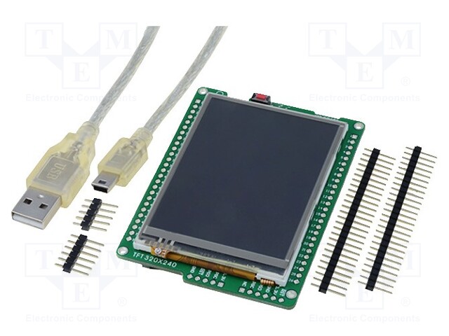 Display: TFT; 2.8"; 240x320; Interface: USB OTG