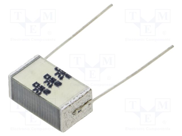 Capacitor: polyester; 1uF; 160VAC; 250VDC; 15mm; ±10%; 7x9.3x16.5mm