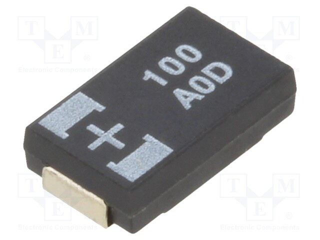 Capacitor: tantalum-polymer; 100uF; 10VDC; TPC; SMD; ±20%; 2000h