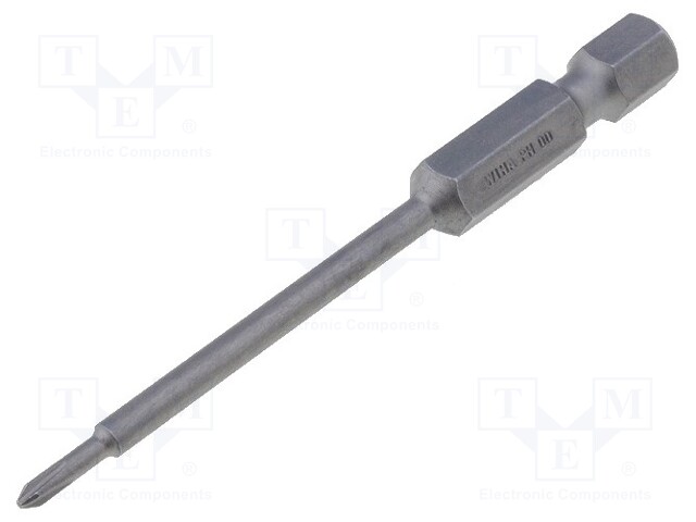 Screwdriver bit; Phillips; PH00; Overall len: 70mm