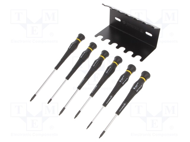 Kit: screwdrivers; Pcs: 6; Torx®; ESD