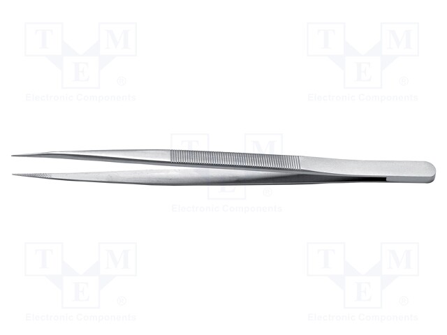 Tweezers; 150mm; Blades: straight,narrow; Blade tip shape: flat