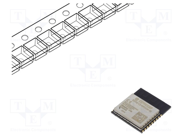 Module: IoT; WiFi; PCB; SMD; 18x20x3.2mm; Flash: 4MB; Comp: ESP32-C3