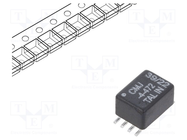 Inductor: wire; SMD; 200mA; 860mΩ; Induct.of indiv.wind: 4700uH